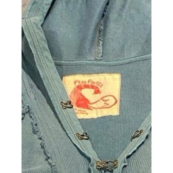 Free People Women's Green Hoodie Size Medium - Picture 9 of 9